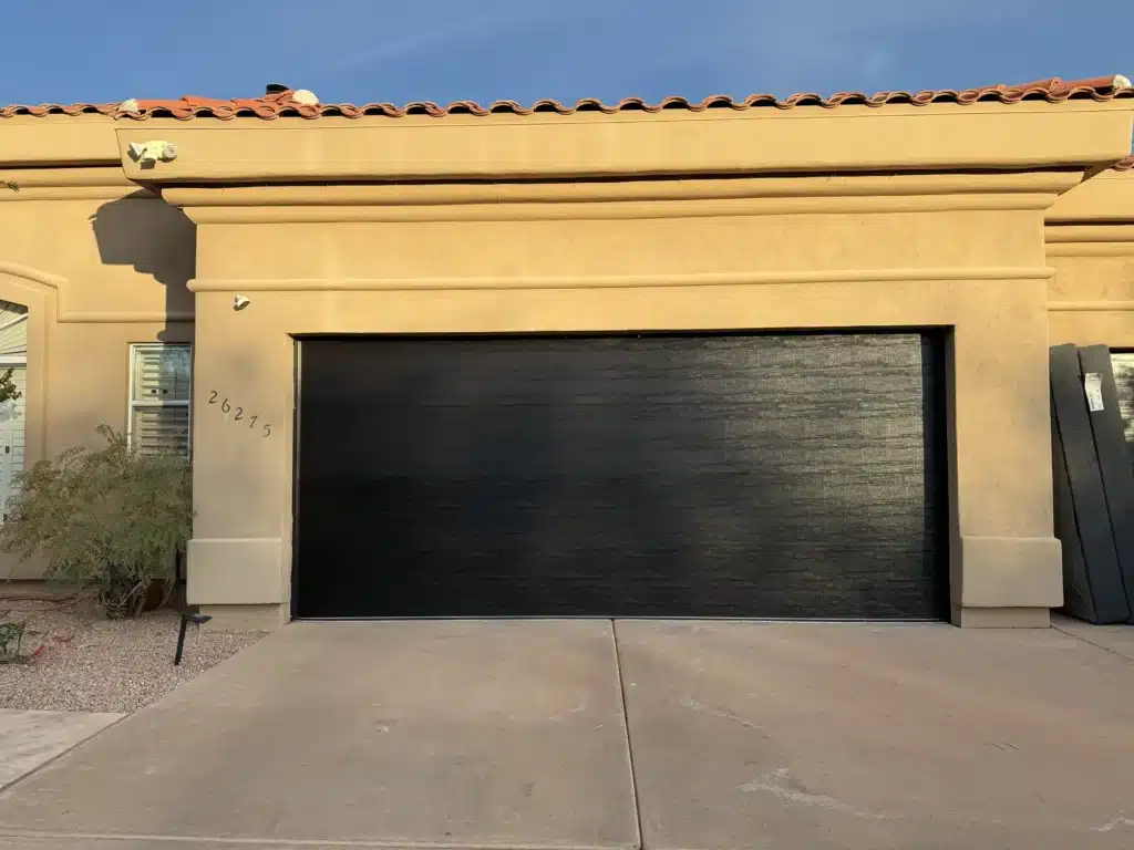 outside view of a garage door in AZ after service by IGDS